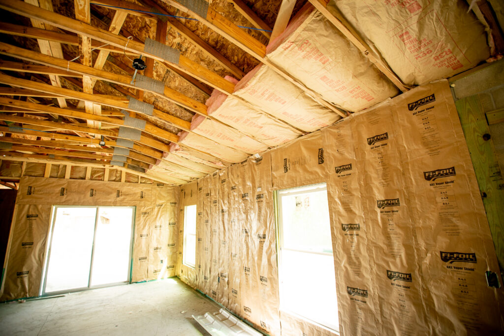 Fiberglass batt insulation